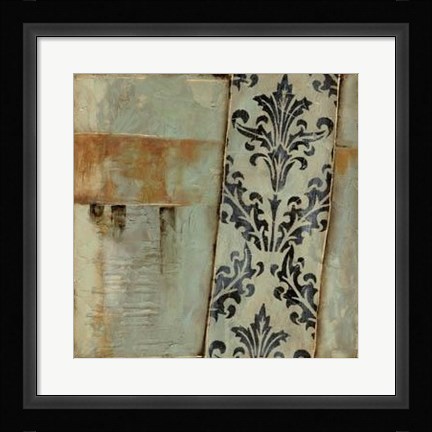 Framed Damask Harmony II Print