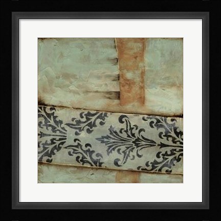 Framed Damask Harmony III Print
