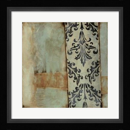 Framed Damask Harmony IV Print