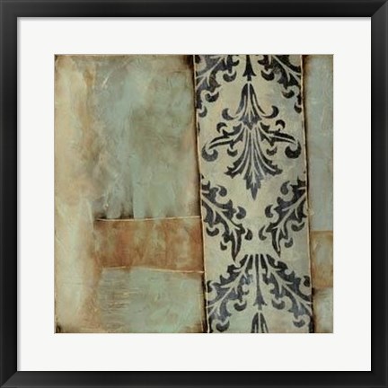 Framed Damask Harmony IV Print