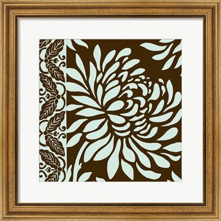 Framed Striking Chrysanthemums II Print