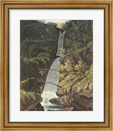 Framed Picturesque English Lake IV Print
