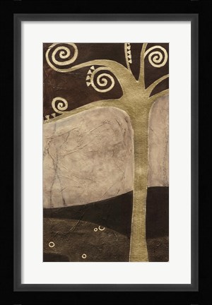 Framed Sylvan Spirals II Print