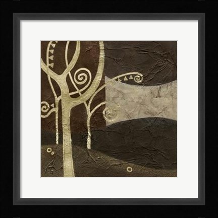 Framed Sylvan Spirals III Print