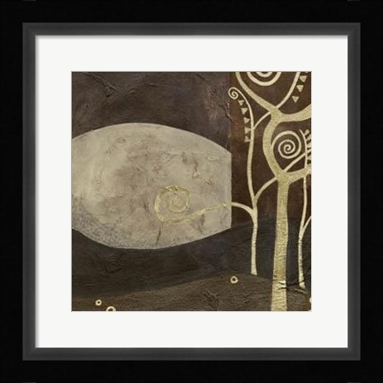 Framed Sylvan Spirals IV Print