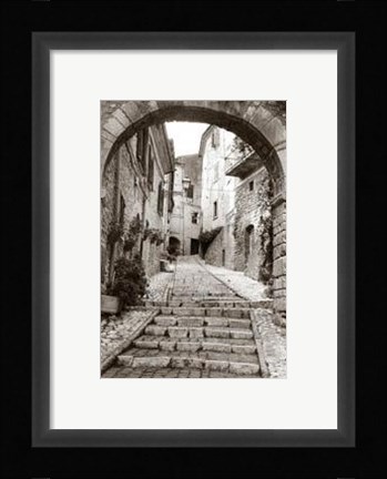 Framed Village Passageway Print