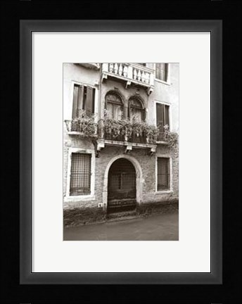 Framed Balcony Doorway Print
