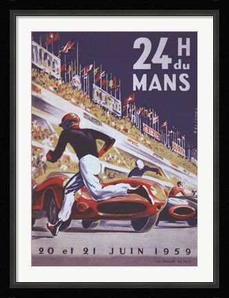 Framed 24H Du Mans Print