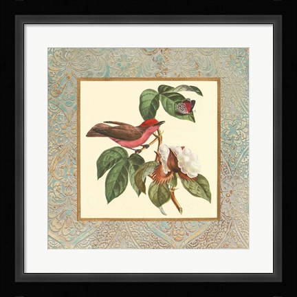 Framed Bel Air Songbirds I Print
