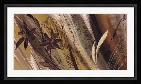 Framed Bouquet D'or II Print