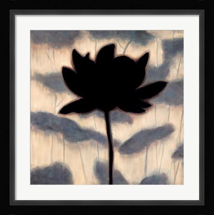 Framed Blossom Silhouette I Print