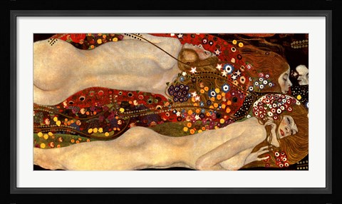 Framed Water Serpents II, c.1907 Print