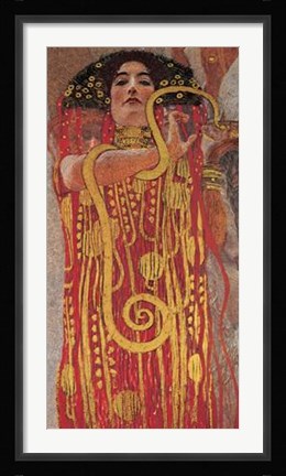Framed Hygieia, c.1901 (detail from Medicine) Print