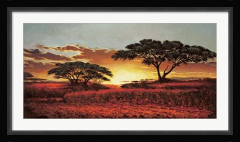 Framed Memories Of Serengeti Print