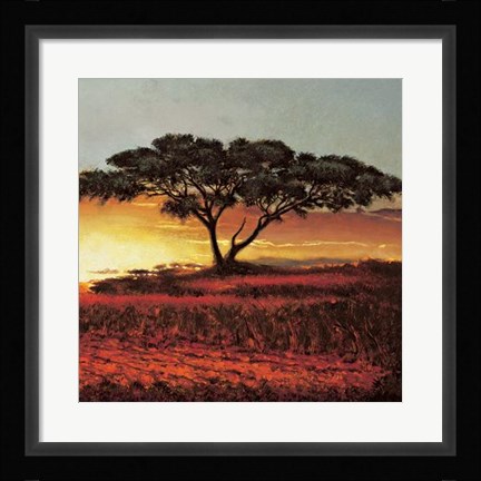 Framed Red Plains Print