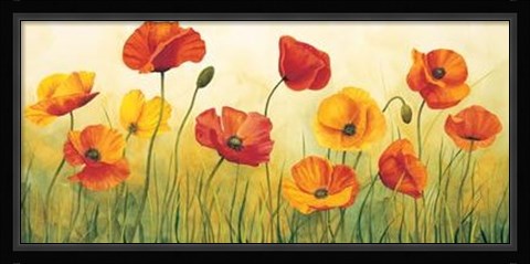 Framed Prato Di Papaveri Print