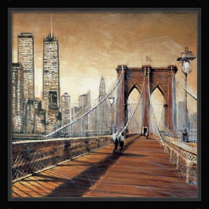 Framed Manhattan Sunset II Print