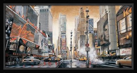 Framed Crossroads (Times Square) Print