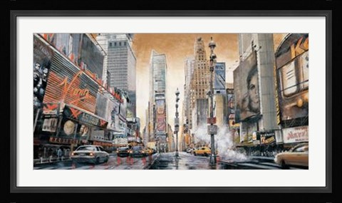 Framed Crossroads (Times Square) Print