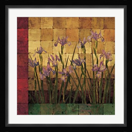 Framed Iris Garden Print