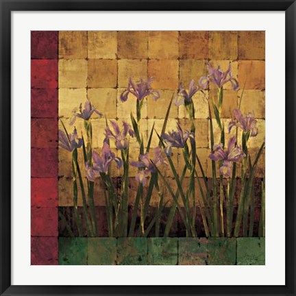 Framed Iris Garden Print