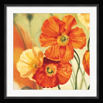 Framed Champs De Coquelicots I Print