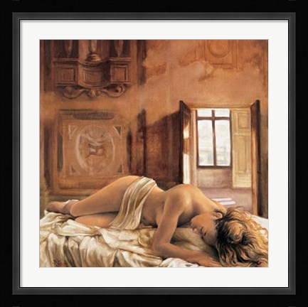 Framed La Stanza Dipinta Print