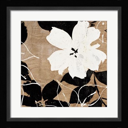 Framed Fleurs I Print