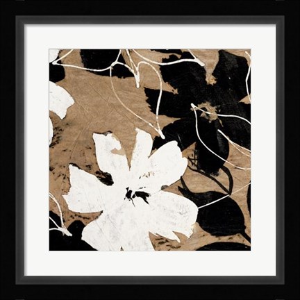Framed Fleurs II Print