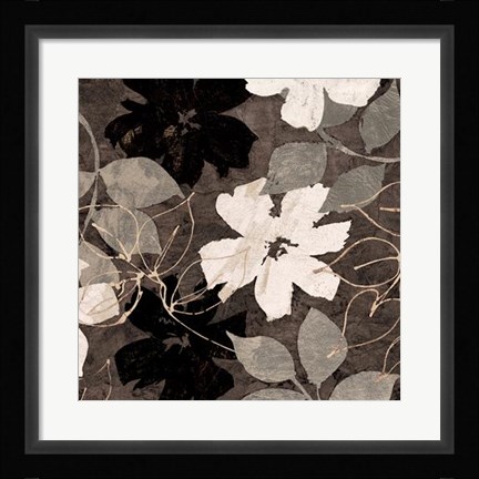 Framed Fleurs III Print