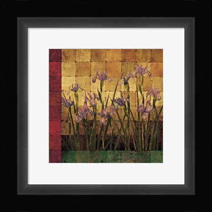 Framed Iris Garden Print