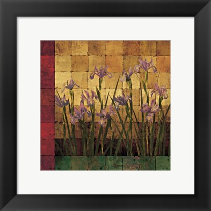Framed Iris Garden Print