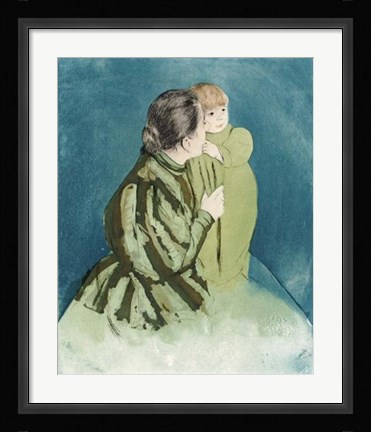 Framed Peasant Mother And Child Print