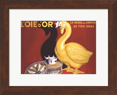 Framed L&#39;oie D&#39;or Print