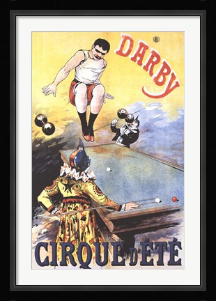 Framed Darby Cirque D'ete Print