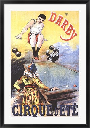 Framed Darby Cirque D'ete Print