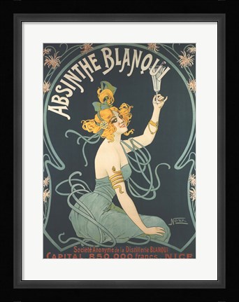Framed Absinthe Blanqui Print