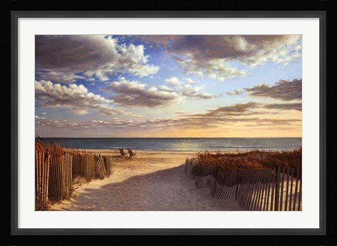 Framed Sunset Beach Print