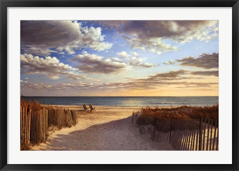 Framed Sunset Beach Print