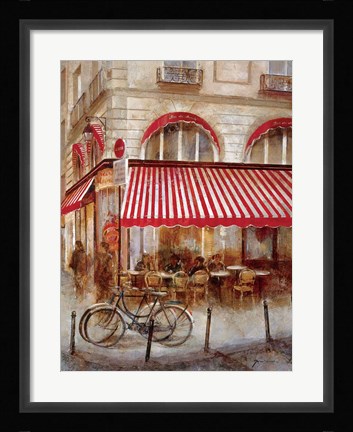 Framed Cafe De Paris II Print