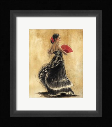 Framed Flamenco Dancer II Print