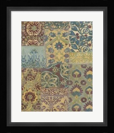 Framed Porcelain Mosaic I Print