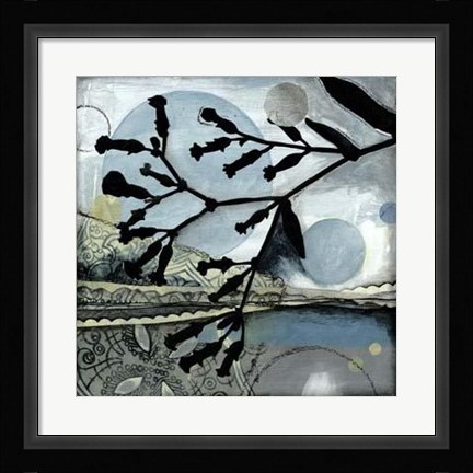 Framed Luminary Silhouette I Print