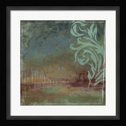 Framed Lush Filigree I Print