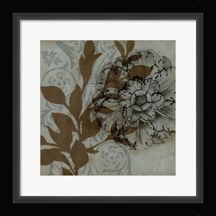 Framed Dusty Rosettes III Print