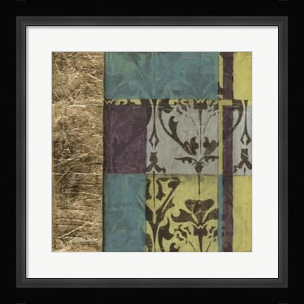 Framed Jeweled Transom II Print