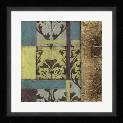 Framed Jeweled Transom IV Print