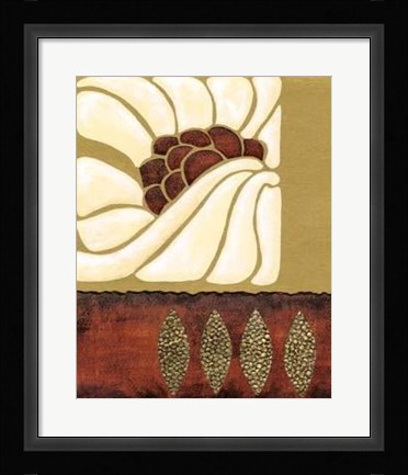 Framed Garnet Moderna I Print