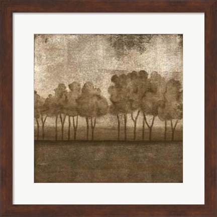 Framed Trees At Dusk I Print