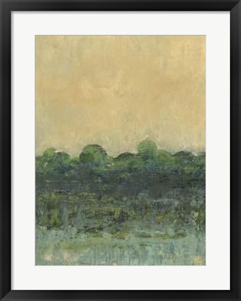Framed Viridian Marsh II Print